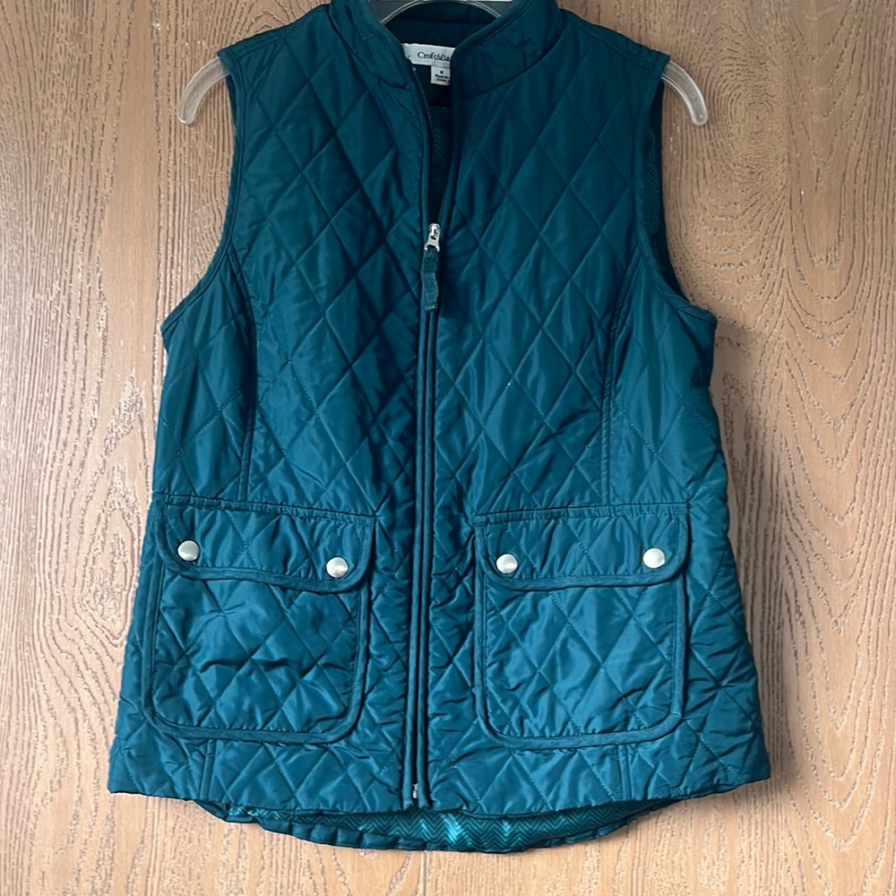 Quilted Green Vest
